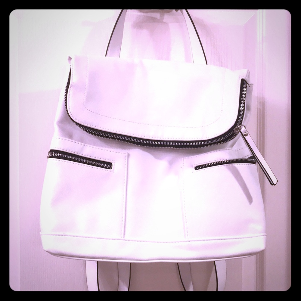White backpack